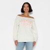 Women's Off the Shoulder Sweatshirt - Wild Fable™ - 2 of 3