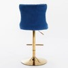 NicBex Dining Chairs Set of 2 Bar stool Upholstered Chair Swivel Velvet Adjusatble Seat with Backs Tufted for Home Pub and Kitchen - 4 of 4
