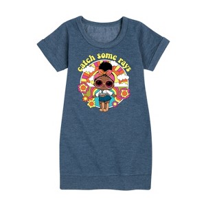 - LOL Surprise! - Catch Some Rays Graphic Short Sleeve Fleece Dress - 1 of 4