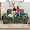 Dyonery 3-in-1 Sleeper Loveseat with Reclining & Storage, 65" Convertible Sofa Bed, USB Ports & Side Table, Grey Chenille - 4 of 4