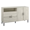 Saracina Home 56" 2 Door Contemporary Sideboard Birch: Modern Buffet Server with Adjustable Shelves, MDF Metal Frame - 3 of 4