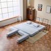 Whisen Sectional Compression Sofa Bed & Floor Futon Couch with Convertible Folding Design, Pillows and Armrests - 3 of 4