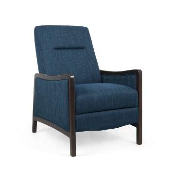 Veatch Contemporary Upholstered Pushback Recliner - Christopher Knight Home