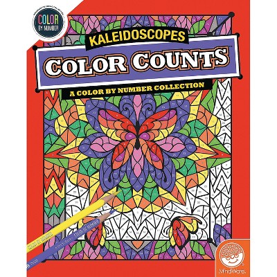 MindWare Color By Number Color Counts: Kaleidoscope - Coloring Books