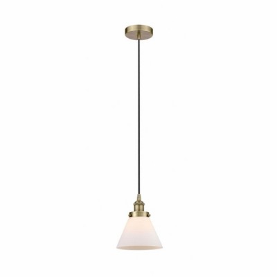 Cone - 1 Light Mini Pendant In Industrial Style-9.75 Inches Tall and 7.75 Inches Wide