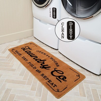 The Lakeside Collection Vintage Laundry Room Storage and Organization Decor Collection - Set of 2 Magnets