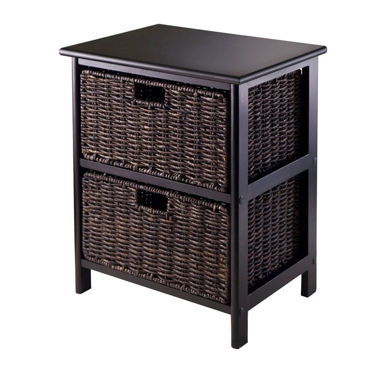 20.31&#34; Omaha Storage Rack with Baskets Black - Winsome, 1 of 8