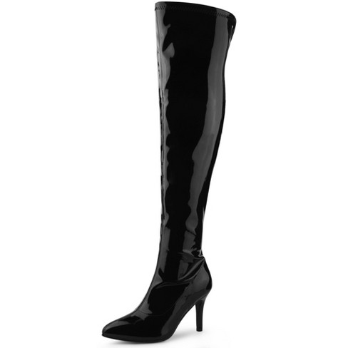 Black thigh cheap high boots target