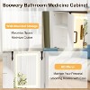 PAKASEPT Farmhouse Bathroom LED Mirror Cabinet, Medicine Cabinet with Sliding Barn Door and Adjustable Shelves, Over the Toilet Cabinet - 3 of 4