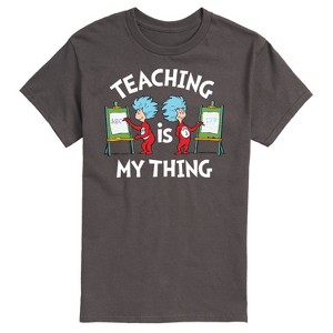 Men's - Dr. Seuss - Teaching Is My Thing Short Sleeve Graphic T-Shirt - 1 of 4
