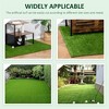 NAYSAYE 10' x 3' Artificial Turf Grass with Simulated Look and Feel UV Protection and Drain Holes for Rain for Garden Patio, Green - 2 of 4