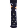 Memoi Happy Challah Days Holiday Crew Socks Navy Blazer 9-11 - 2 of 4