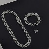 14K Gold Plated Tennis Necklace - 3mm Butterfly Rhinestone Choker for Women - 3 of 4