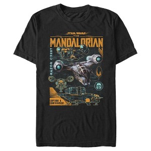 Men's Star Wars The Mandalorian Razor Crest Capture and Containment T-Shirt - 1 of 4