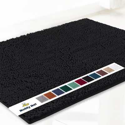 Muddy Mat Highly Absorbent  Soft Chenille Door Mat and Pet Rug Non Slip Thick Washable Area and Bath Mat for Indoor and Outdoor