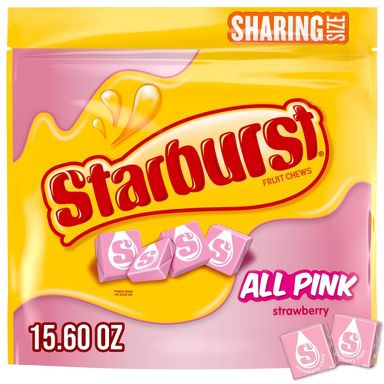 Starburst All Pink Candy Fruit Flavored Chewy Candies - 15.6oz