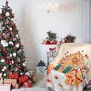 Lomsoe Christmas Throw Blanket Country Rustic Christmas Tree Design Soft Flannel Throw Blanket for Couch Bed Sofa. - 2 of 4