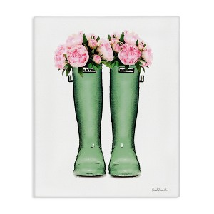 Stupell Industries Country Boots with Peonies Canvas Art - 1 of 4
