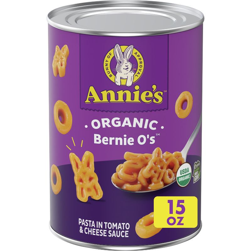 Annie&#39;s Homegrown Organic Bernie O&#39;s Pasta in Tomato &#38; Cheese Sauce 15oz, 1 of 14