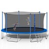 Jump Into Fun 14FT Trampoline Outdoor With 360-degree Safety Net, Ladder, Heavy Duty Jumping Mat and Spring Cover Padding For Kids And Adults - 3 of 4