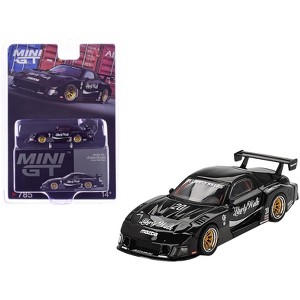 Mazda RX-7 LB-Super Silhouette #20 "Liberty Walk" Black Limited Edition 1/64 Diecast Model Car by Mini GT - 1 of 4