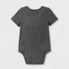 Baby Boys' Animal Short Sleeve Bodysuit with Pocket - Cat & Jack™ Charcoal Gray - image 2 of 4