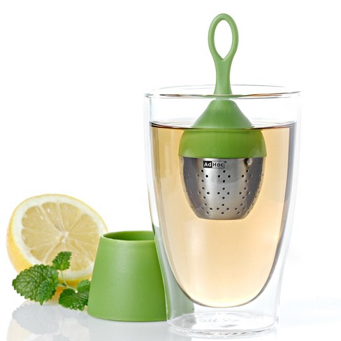 Adhoc Floatea Floating Tea Infuser With Stand, Green : Target