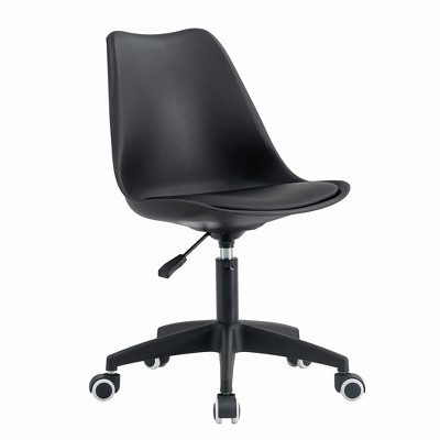 Plastic desk chair on wheels hotsell