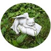 Slickblue Resin Angel Animal Statue, Dog or Cat Memorial Decor, Garden & Indoor Sculpture, Stone Finish, Dog/Cat - 2 of 3