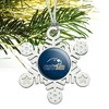 California State University Monterey Bay Primary Logo Metal Snowflake Christmas Tree Holiday Ornament - 3 of 4