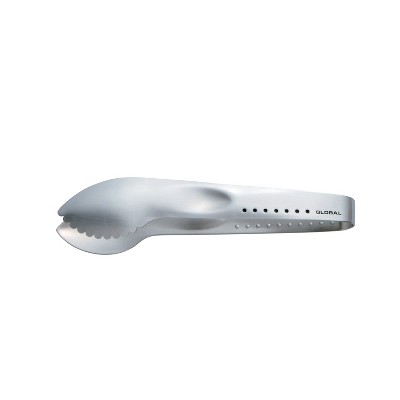 Global Classic Stainless Steel 7 Inch Cookie Tongs and Spoon