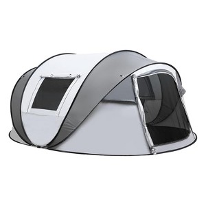 Boersma Camping Instant Pop Up Tent, 5/8 Person, Water Resistant Dome, Easy Setup for Camping Hiking and Outdoor, Portable with Carry Bag, 3 Season - 1 of 4