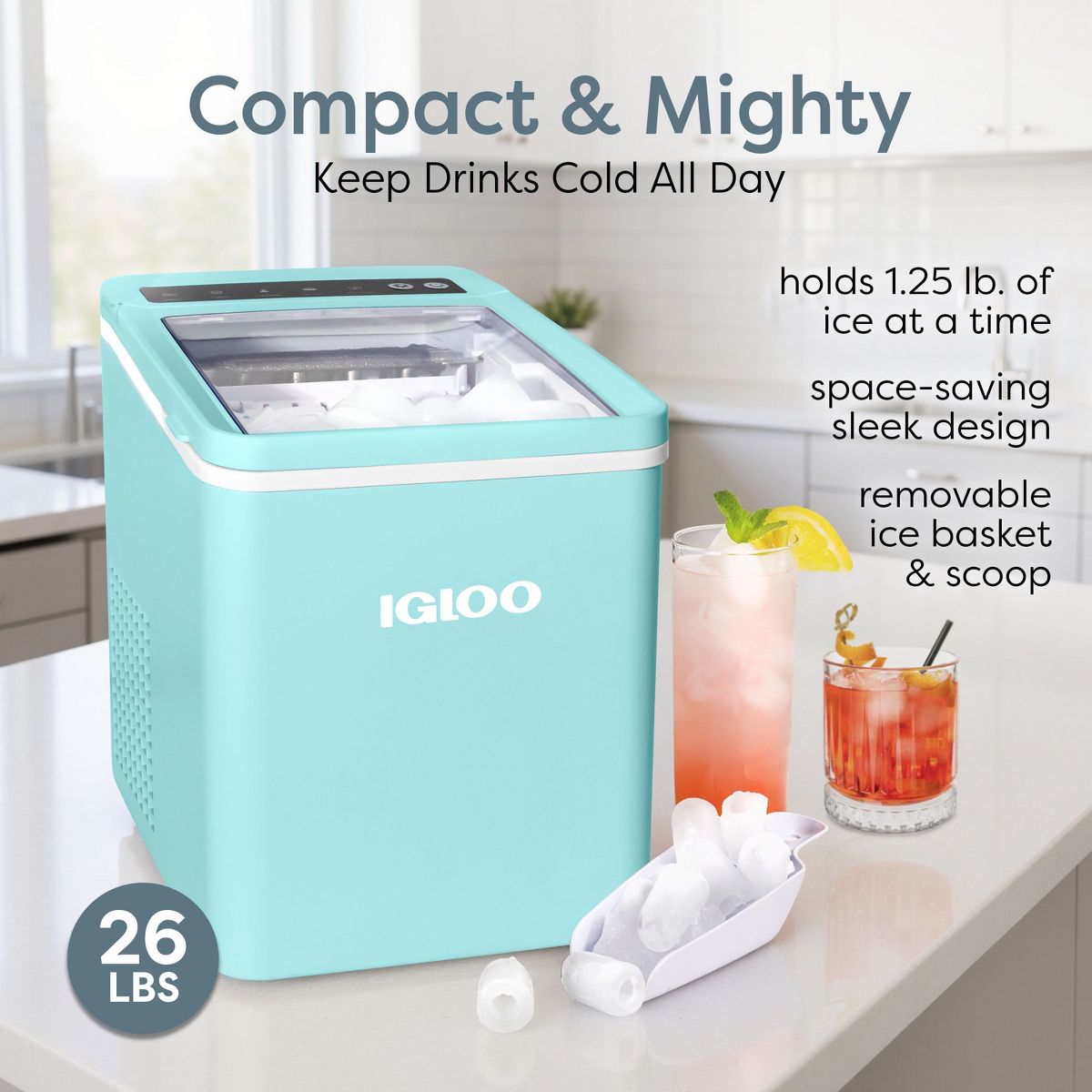 Igloo 26-Pound Automatic Portable Countertop Ice Maker Machine - thumbnail 2