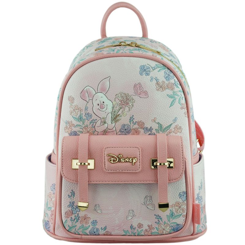 Winnie the Pooh Piglet WondaPop 11" Vegan Leather Fashion Mini Backpack, 1 of 8