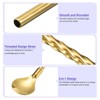 Unique Bargains Stainless Steel Reusable Long Handle Cocktail Drinking Straws Spoon 4 Pcs - 3 of 4