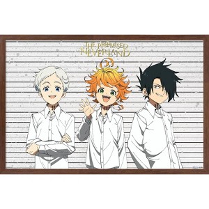 Trends International The Promised Neverland - Mug Shots Framed Wall Poster Prints - 1 of 4