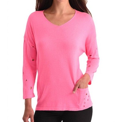 Women's Cut-Out Sleeve Pocket Top - ANGEL