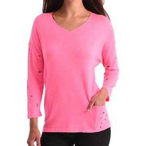 Women's Cut-Out Sleeve Pocket Top - ANGEL - 1 of 2