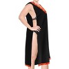 HAPPY BAY Women's Summer Swimsuit Cover-up Vacation Beachwear Bathing Suit Short Oversized Dress X-Large-XX-Large Black Solid - 4 of 4