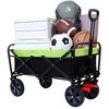 CAVINAS Folding Wagon Cart with  360lbs Weight Capacity,Heavy Duty Shopping Cart with Wheels,Wagon for Camping,Shopping - 2 of 4