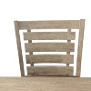 Set of 2 Dining Counter Height Chairs Modern Farmhouse Rustic Look Distressed Design Ladderback Solid Wood - 4 of 4
