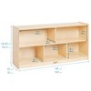 ECR4Kids 5-Compartment Mobile Storage Cabinet, 24in - 2 of 4