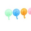 Unique Bargains Bathroom Plastic Shell Suction Cup Wall Hook Assorted Color 4 Pcs - image 3 of 4