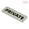 Unique Bargains Acrylic Self-Adhesive Decor Wall Business Private Sign 2 Pcs - 3 of 4