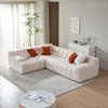 L-Shape Sectional Couch with Chaise,Modern Modular Sofa with Deep Seat, Upholstered Couches for Living Room Bedroom,No Assembly Required - 3 of 4