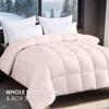 Sevobal Quilts Extra Large Plump Thick Duvet - Winter Enhanced Warmth with Skin-Friendly Comfort Premium Christmas Gift Selection, Pink, 90"*90"*1" - 4 of 4