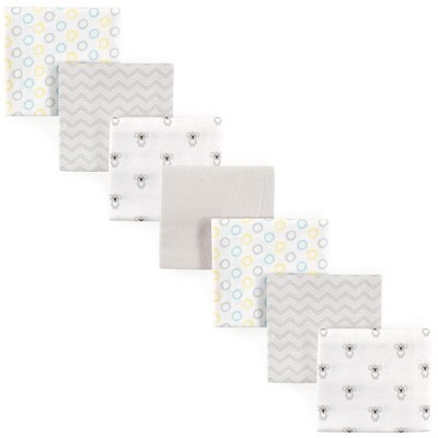 Luvable Friends Baby Cotton Flannel Receiving Blankets, Koala, One Size