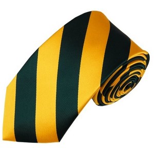 Men's 2.75 W And 58 L Inch With 0.75 Inch Stripe Width College Stripe Slim Woven Necktie - 1 of 3