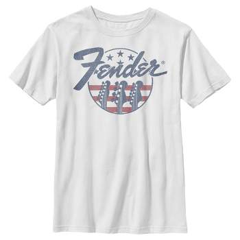 Boy's Fender Stars and Stripes Logo T-Shirt