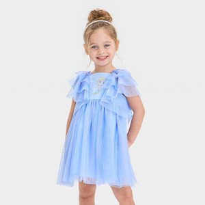 Toddler Girls' Disney Elsa Frozen Ombre Dress - Blue/Purple - 1 of 4